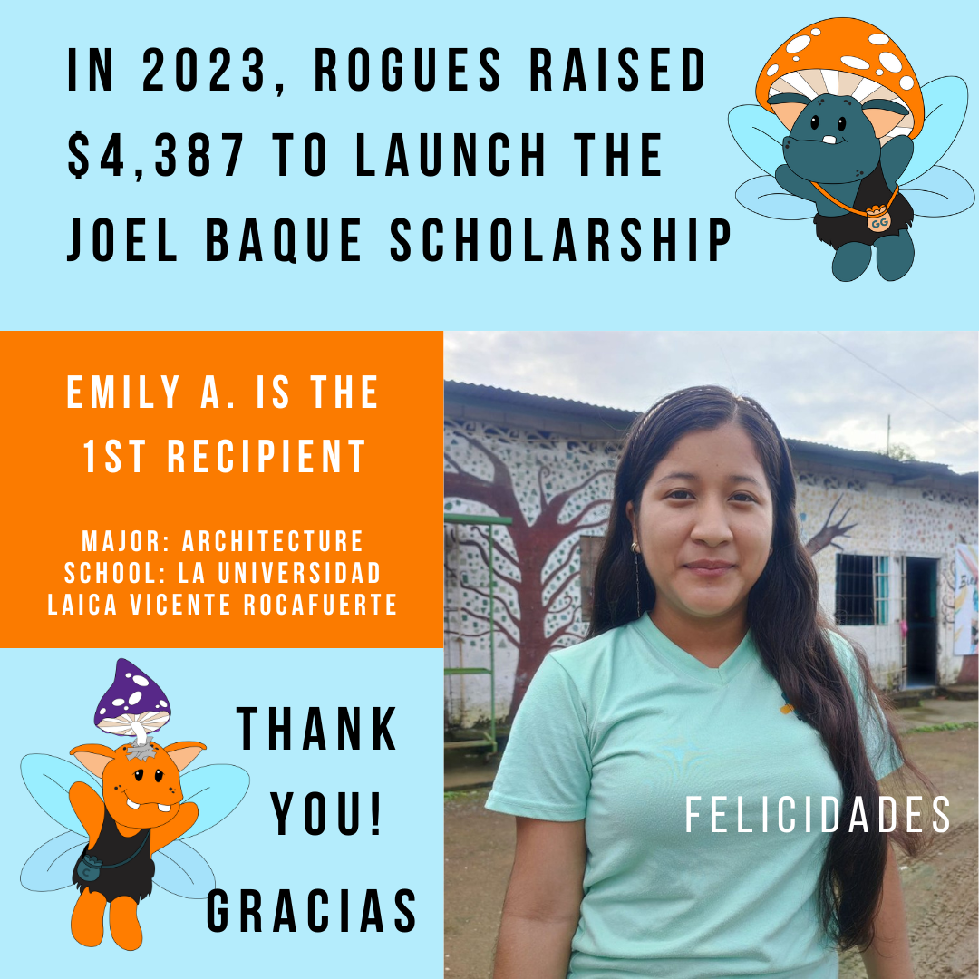 Thanks to Rogues, the Joel Baque Scholarship is launched